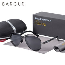 Load image into Gallery viewer, BARCUR Polarized Mens Sunglasses Pilot Sun Glasses for Men accessories Driving Fishing Hiking Eyewear Oculos Gafas De Sol