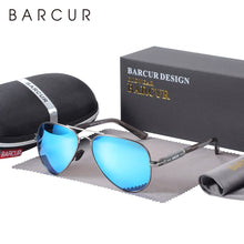 Load image into Gallery viewer, BARCUR Polarized Mens Sunglasses Pilot Sun Glasses for Men accessories Driving Fishing Hiking Eyewear Oculos Gafas De Sol