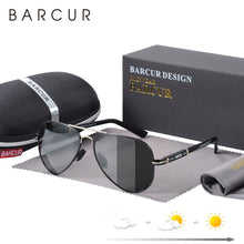 Load image into Gallery viewer, BARCUR Polarized Mens Sunglasses Pilot Sun Glasses for Men accessories Driving Fishing Hiking Eyewear Oculos Gafas De Sol