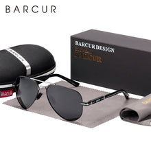 Load image into Gallery viewer, BARCUR Polarized Mens Sunglasses Pilot Sun Glasses for Men accessories Driving Fishing Hiking Eyewear Oculos Gafas De Sol