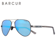 Load image into Gallery viewer, BARCUR Polarized Mens Sunglasses Pilot Sun Glasses for Men accessories Driving Fishing Hiking Eyewear Oculos Gafas De Sol