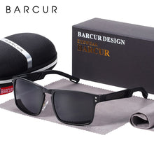 Load image into Gallery viewer, BARCUR Quality Aluminum Square Sunglasses Men Polarized Sun Glasses for Men sports eyewear oculos de sol feminino