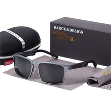 Load image into Gallery viewer, BARCUR Quality Aluminum Square Sunglasses Men Polarized Sun Glasses for Men sports eyewear oculos de sol feminino
