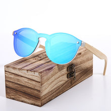 Load image into Gallery viewer, BARCUR Rimless Sun Glasses Men UV400 Retro Sunglasses Women Designer Wood Glasses oculos de sol
