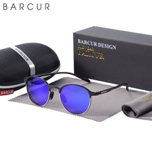 Load image into Gallery viewer, BARCUR Sunglasses Women  Brand Polarized Sun Glasses TR90 Temples Driving Round Ladies Sunglass