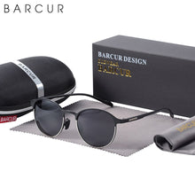 Load image into Gallery viewer, BARCUR Sunglasses Women  Brand Polarized Sun Glasses TR90 Temples Driving Round Ladies Sunglass