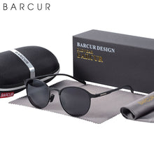 Load image into Gallery viewer, BARCUR Sunglasses Women  Brand Polarized Sun Glasses TR90 Temples Driving Round Ladies Sunglass