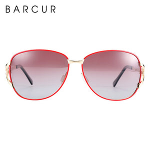 BARCUR Women Gradient Sunglasses Polarized Sun Glasses  Round Eyewear lunette de soleil homme