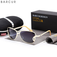 Load image into Gallery viewer, BARCUR Women's Sunglasses Oversized Shade Sun glasses Women Polarizing Glasses Gradient Lens UV400 Protection oculos lunette de