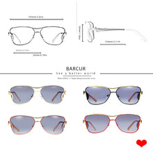 Load image into Gallery viewer, BARCUR Women's Sunglasses Oversized Shade Sun glasses Women Polarizing Glasses Gradient Lens UV400 Protection oculos lunette de