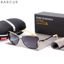 Load image into Gallery viewer, BARCUR Women's Sunglasses Oversized Shade Sun glasses Women Polarizing Glasses Gradient Lens UV400 Protection oculos lunette de