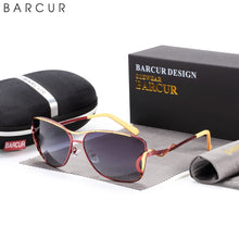 Load image into Gallery viewer, BARCUR Women's Sunglasses Oversized Shade Sun glasses Women Polarizing Glasses Gradient Lens UV400 Protection oculos lunette de