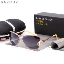 Load image into Gallery viewer, BARCUR Women's Sunglasses Oversized Shade Sun glasses Women Polarizing Glasses Gradient Lens UV400 Protection oculos lunette de