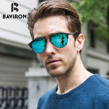 Load image into Gallery viewer, BAVIRON Similar Wooden Sunglasses Unisex Retro Trend Sun Glasses Acetate Anti-UV400  Polarized Sunglasses Eyewear 15144
