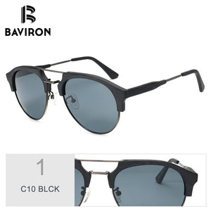 BAVIRON Similar Wooden Sunglasses Unisex Retro Trend Sun Glasses Acetate Anti-UV400  Polarized Sunglasses Eyewear 15144