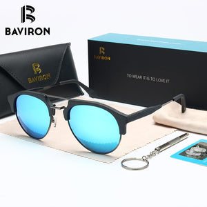 BAVIRON Similar Wooden Sunglasses Unisex Retro Trend Sun Glasses Acetate Anti-UV400  Polarized Sunglasses Eyewear 15144