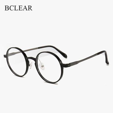 BCLEAR 2022   Plastic Steel Classic Vintage Glasses Frame Students Light Retro Flat Round Optical Eyeglasses Frames