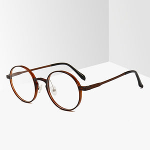 BCLEAR 2022   Plastic Steel Classic Vintage Glasses Frame Students Light Retro Flat Round Optical Eyeglasses Frames