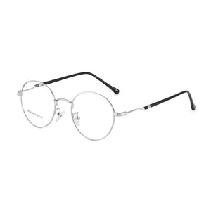BCLEAR 2023 Man Woman Retro Large Round Glasses Metal Alloy Eyeglass Frame Black Silver Gold Spectacles Eyeglasses Optical