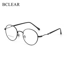 Load image into Gallery viewer, BCLEAR 2023 Man Woman Retro Large Round Glasses Metal Alloy Eyeglass Frame Black Silver Gold Spectacles Eyeglasses Optical