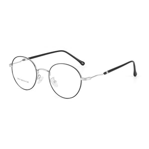 BCLEAR 2023 Man Woman Retro Large Round Glasses Metal Alloy Eyeglass Frame Black Silver Gold Spectacles Eyeglasses Optical