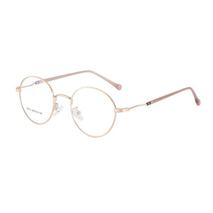BCLEAR 2023 Man Woman Retro Large Round Glasses Metal Alloy Eyeglass Frame Black Silver Gold Spectacles Eyeglasses Optical