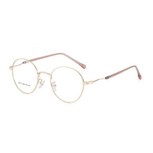Load image into Gallery viewer, BCLEAR 2023 Man Woman Retro Large Round Glasses Metal Alloy Eyeglass Frame Black Silver Gold Spectacles Eyeglasses Optical