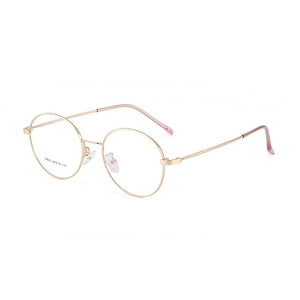 BCLEAR 2023 Retro Man Woman Round Glasses Metal Alloy Eyeglass Frame Black Silver Gold Spectacles Eyeglasses