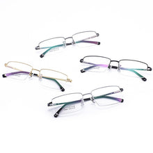Load image into Gallery viewer, BCLEAR 2023 Men Eyeglasses Frame Ultra Light-weighted Flexible IP Electronic Plating Metal Material Rim Glasses