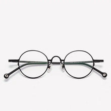 Load image into Gallery viewer, BCLEAR 2023  Retro Small Round Frame Pure Titanium Myopia Eyeglasses Male Desgin Ultra-light Man Eyewear
