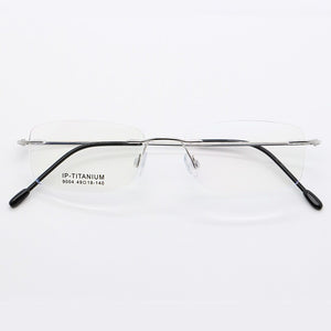 BCLEAR 49-18-140 Men Women Titanium Rimless Unisex Frames Ultralight Frameless  Optical Frames Eyewear 9004