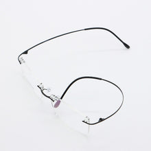 Load image into Gallery viewer, BCLEAR 9007Men Titanium Alloy Rimless Glasses Frame Male Square Ultralight Man Frameless Myopia Optical Frames Eyewear 55-18-140
