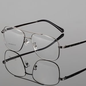 BCLEAR Alloy Full Rim  Eyeglasses Frame for Men and Women Optical Eyewear Frame Spectacles Black Gray Gold Silver