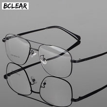 Load image into Gallery viewer, BCLEAR Alloy Full Rim  Eyeglasses Frame for Men and Women Optical Eyewear Frame Spectacles Black Gray Gold Silver