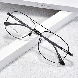 BCLEAR Desgin Men Classic Square Glasses Optics Frame  Double Bridge Prescription Glasses Frames Optical Eyewear 2256