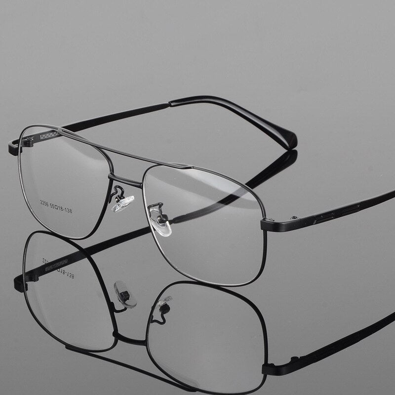 BCLEAR Desgin Men Classic Square Glasses Optics Frame  Double Bridge Prescription Glasses Frames Optical Eyewear 2256