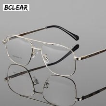 Load image into Gallery viewer, BCLEAR Desgin Men Classic Square Glasses Optics Frame  Double Bridge Prescription Glasses Frames Optical Eyewear 2256