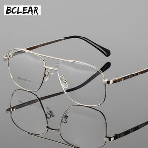BCLEAR Desgin Men Classic Square Glasses Optics Frame  Double Bridge Prescription Glasses Frames Optical Eyewear 2256