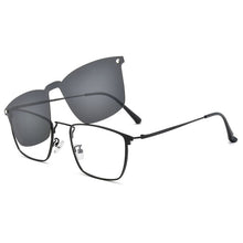 Carica l&#39;immagine nel visualizzatore di Gallery, BCLEAR Eyeglasses Frame Optical Prescription Glasses with Magnetic Clip-on Spectacles Eyewear Metal Full Rim Eyeglasses