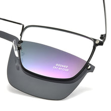 Carica l&#39;immagine nel visualizzatore di Gallery, BCLEAR Eyeglasses Frame Optical Prescription Glasses with Magnetic Clip-on Spectacles Eyewear Metal Full Rim Eyeglasses