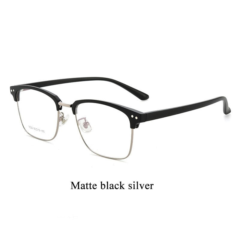 BCLEAR Men Alloy Glasses Frame Square Optics Frame  Prescription Glasses Frames Optical Eyewear Retro Classic