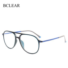 Carica l&#39;immagine nel visualizzatore di Gallery, BCLEAR Plastic steel Double Bridge Eyeglasses Frames Colorful Men Women Prescription Optical Frame Retro Spectacles Hot