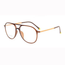 Carica l&#39;immagine nel visualizzatore di Gallery, BCLEAR Plastic steel Double Bridge Eyeglasses Frames Colorful Men Women Prescription Optical Frame Retro Spectacles Hot