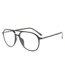 Carica l&#39;immagine nel visualizzatore di Gallery, BCLEAR Plastic steel Double Bridge Eyeglasses Frames Colorful Men Women Prescription Optical Frame Retro Spectacles Hot
