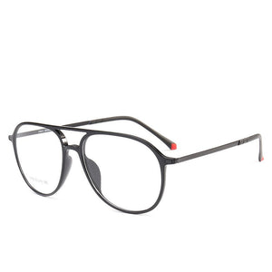 BCLEAR Plastic steel Double Bridge Eyeglasses Frames Colorful Men Women Prescription Optical Frame Retro Spectacles Hot