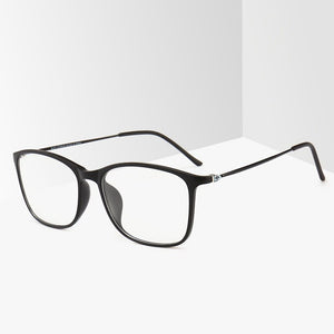 BCLEAR  TR90 Glasses Frame Men or women Ultralight Unisex Square Plain Glass Eyeglasses Male Optical Frame Eyewear