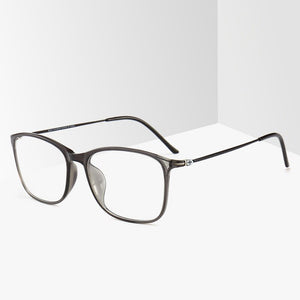 BCLEAR  TR90 Glasses Frame Men or women Ultralight Unisex Square Plain Glass Eyeglasses Male Optical Frame Eyewear