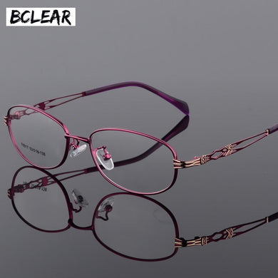 BCLEAR Vintage Women Eye Glasses Frames Lady Metal Spectacles Clear Lens Optical Eyeglasses Frame Female Retro Classic