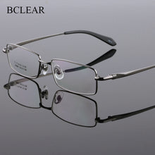 Load image into Gallery viewer, BCLEAR Full Rim Pure Titanium Eyeglasses Frame for Men Optical Glasses Frame Prescription Eyewear Spectacles 9867  Frame