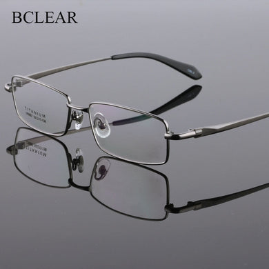 BCLEAR Full Rim Pure Titanium Eyeglasses Frame for Men Optical Glasses Frame Prescription Eyewear Spectacles 9867  Frame